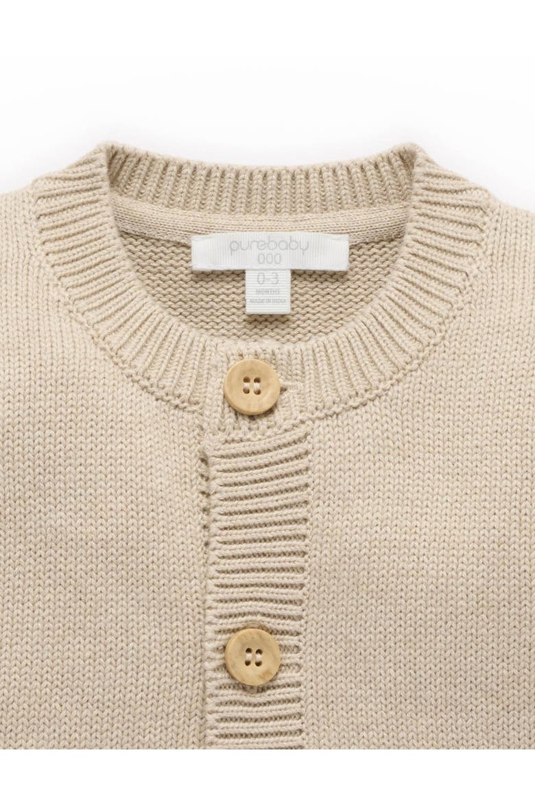 Toadstool Cardigan, Alternate, color, Oatmeal Melange
