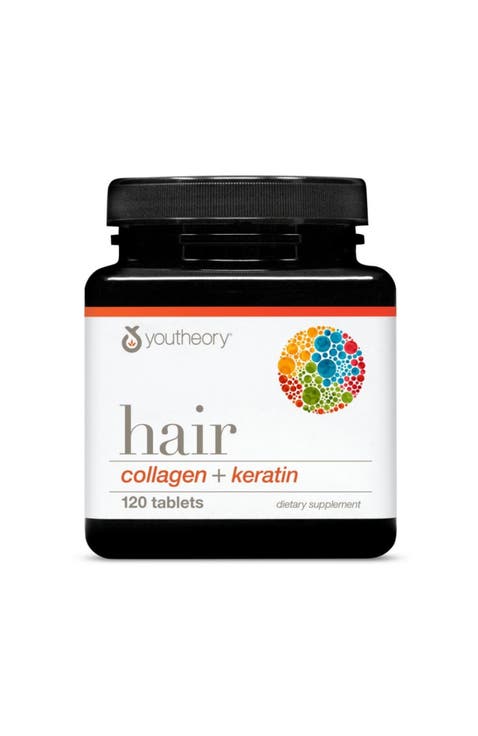 Hair Collagen Keratin Strength Support Supplement Tablets 120 tablets