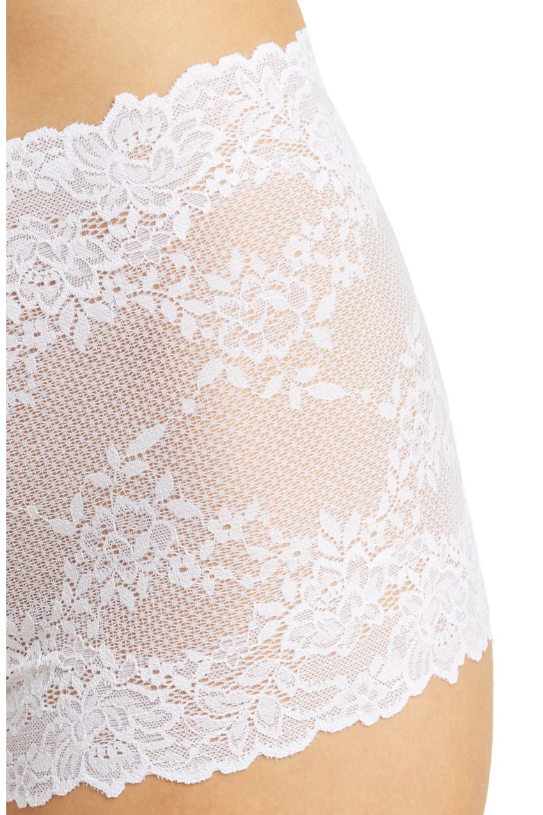 Heavenly Lace Boyshorts, Alternate, color, WHT