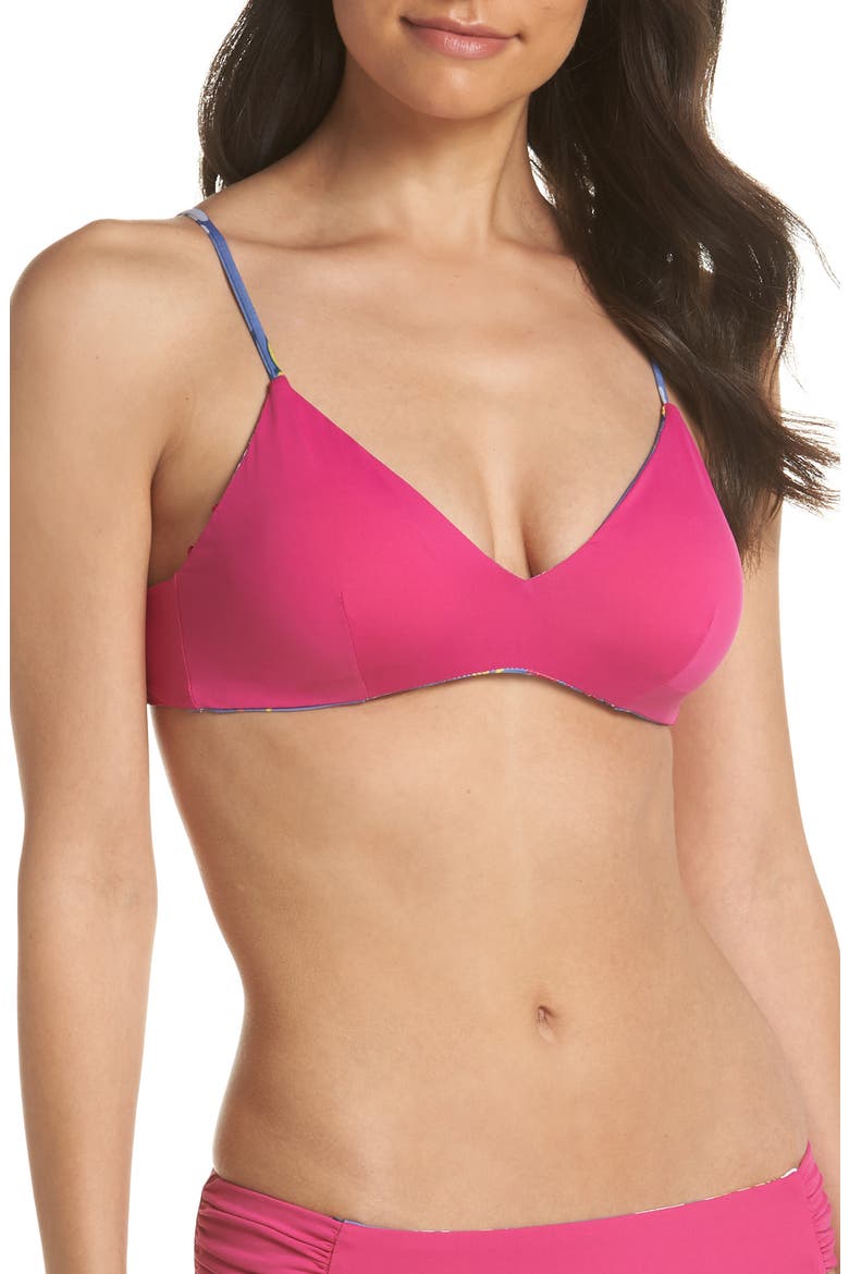 Victoria Garden Reversible Bikini Top, Alternate, color, PURPLE/ BLUE MULTI