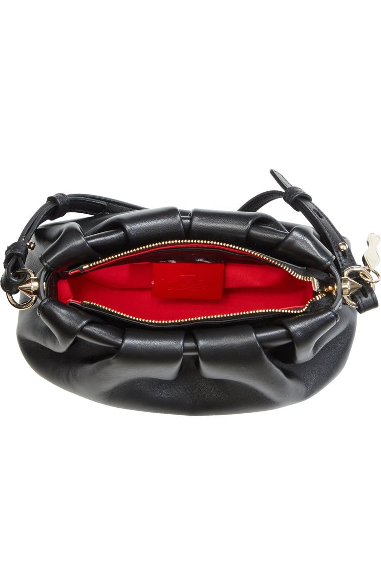 Christian Louboutin Mini Eva Leather Crossbody Bag, Alternate, color, Bk01 Black