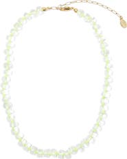 Clare V. Stone Slice Necklace