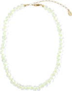 Clare V. Stone Slice Necklace