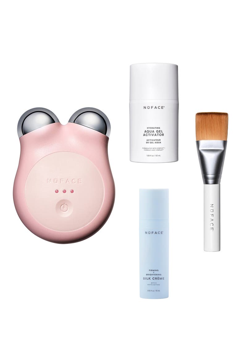 MINI+ Smart Petite Microcurrent Facial Toning Device Starter Kit, Main, color, SANDY ROSE