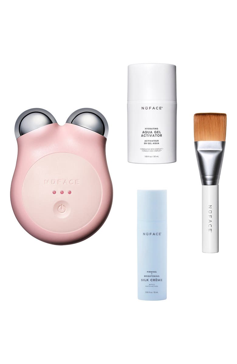 NuFACE<sup>®</sup> MINI+ Smart Petite Microcurrent Facial Toning Device Starter Kit, Main, color, Sandy Rose