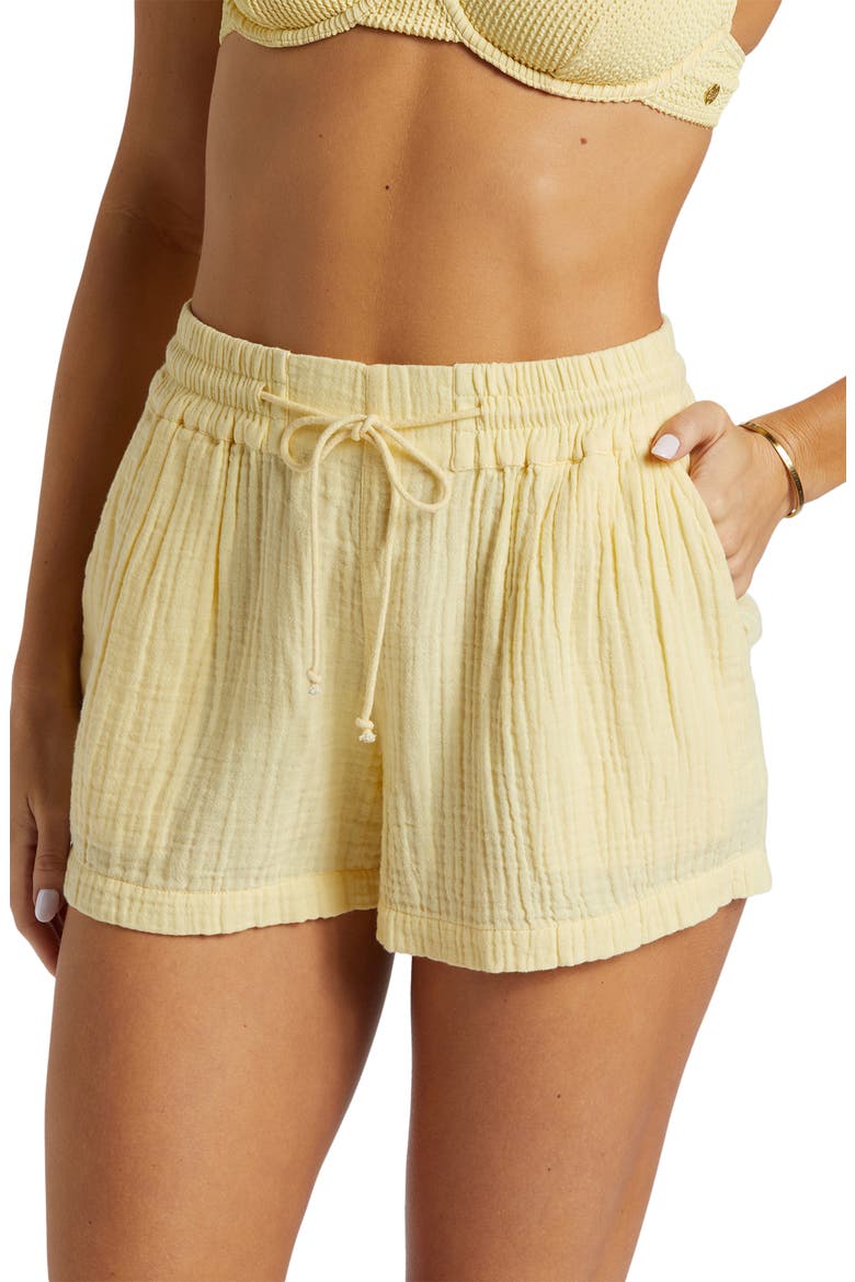 Cotton Gauze Cover-Up Shorts, Alternate, color, CALI RAYS