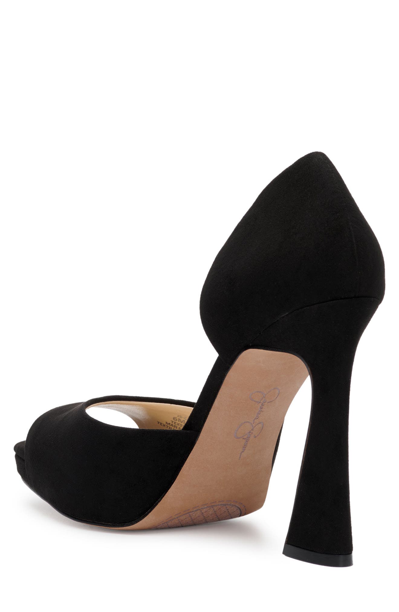 Jessica Simpson Chirla Half d'Orsay Peep Toe Pump, Alternate, color, 