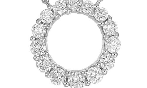 Carriere Jewelry Carrière Jewelry Diamond Circle Pendant Necklace In 14k White Gold