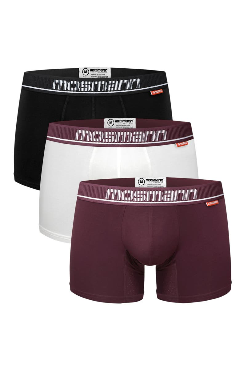 Mosmann Australia Men's 3-Pack Comfort Core Trunks, Main, color, Multi