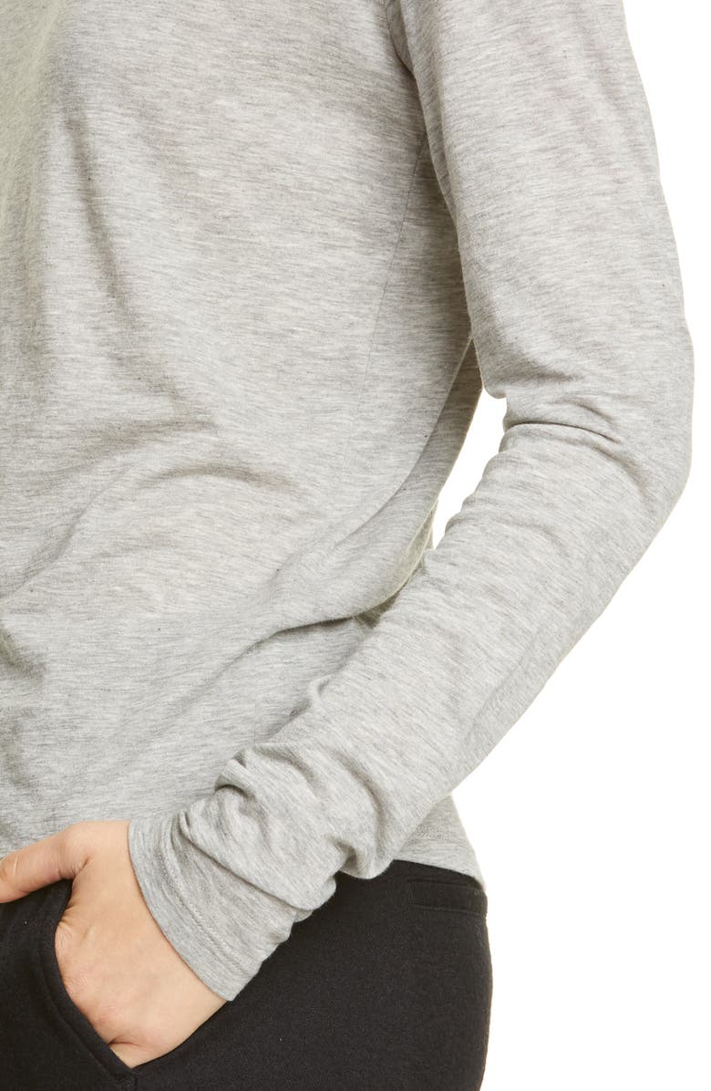 Vince Essential Long Sleeve Crewneck Tee, Alternate, color, Heather Grey