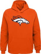 Outerstuff Youth Orange Denver Broncos Team Logo Pullover Hoodie