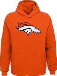 Outerstuff Youth Orange Denver Broncos Team Logo Pullover Hoodie