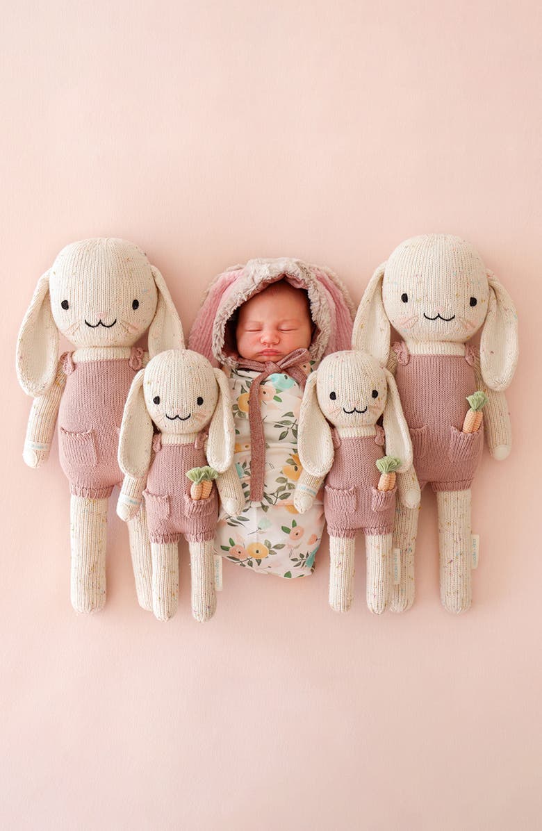 cuddle+kind Little Harper the Bunny Stuffed Animal, Alternate, color, Pink