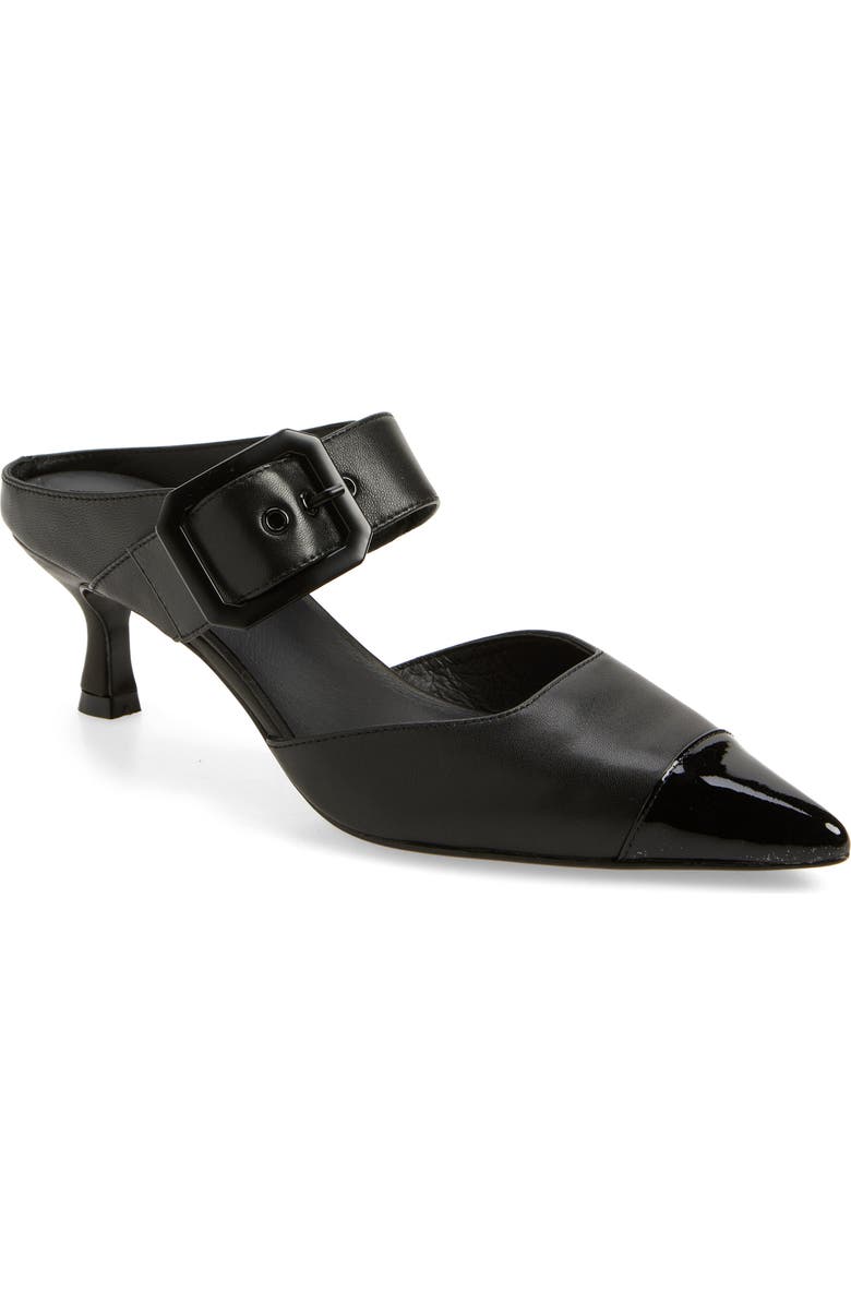 KOKO + PALENKI Paloma Pointed Cap Toe Kitten Heel Mule, Main, color,