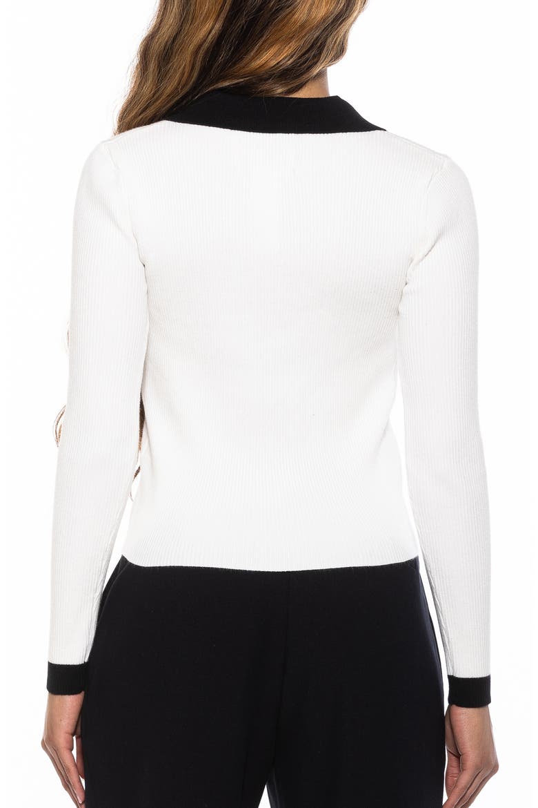 Collar Knit Top, Alternate, color, IVORY