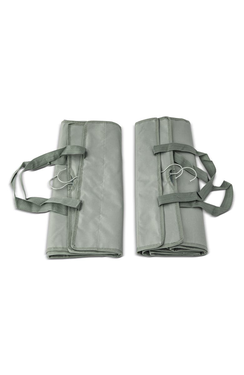 Core Home Set of 2 Hanging Laundry Hampers, Alternate, color, Hail Gray