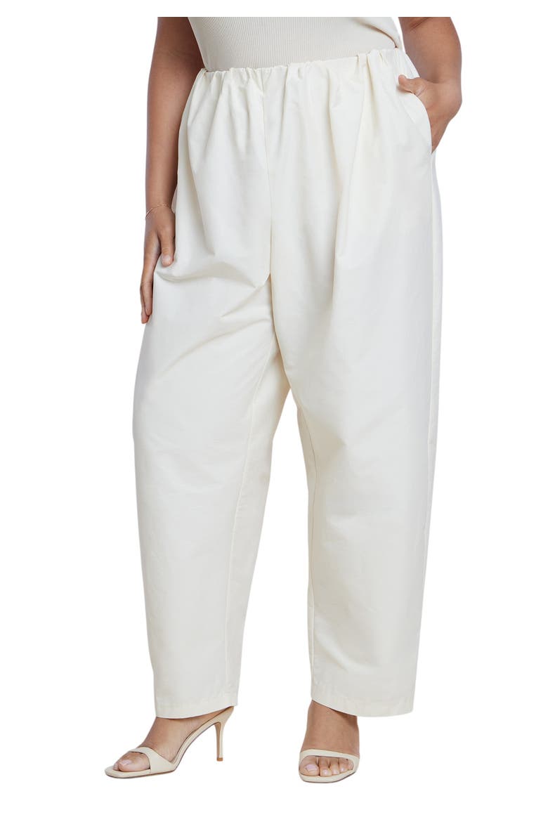 Cotton Blend Straight Leg Pant, Main, color, PAPYRUS