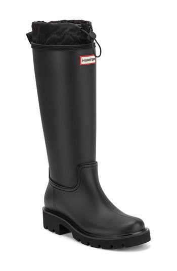 Hunter Downpour Womens Tall Boot In Black