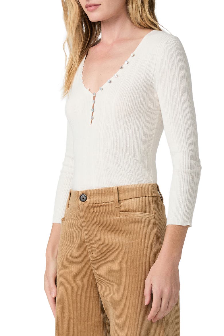 Ginnette Rib Top, Alternate, color, IVORY