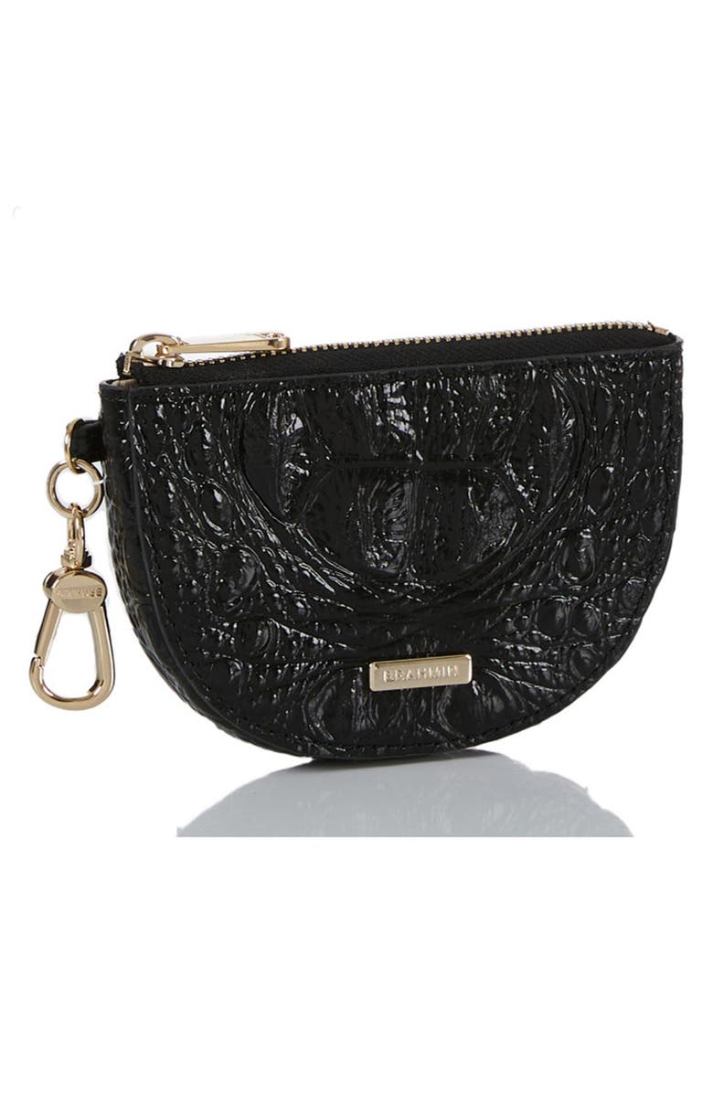 Brahmin Britt Croc Embossed Leather Coin Purse, Alternate, color,