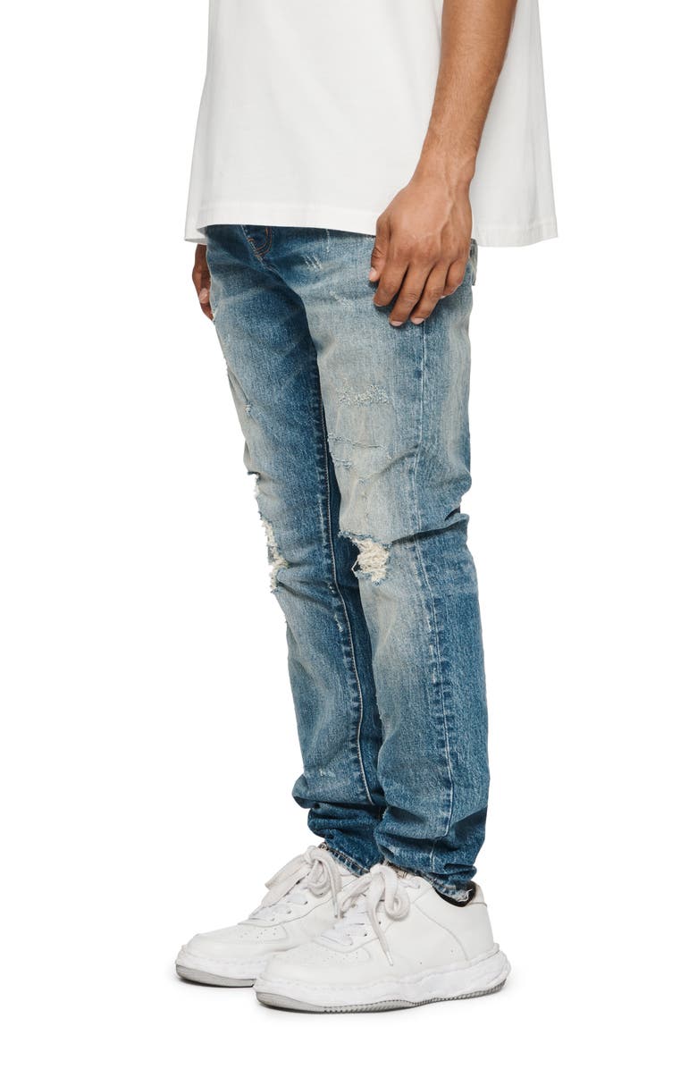 PURPLE BRAND Distressed Skinny Jeans, Alternate, color,
