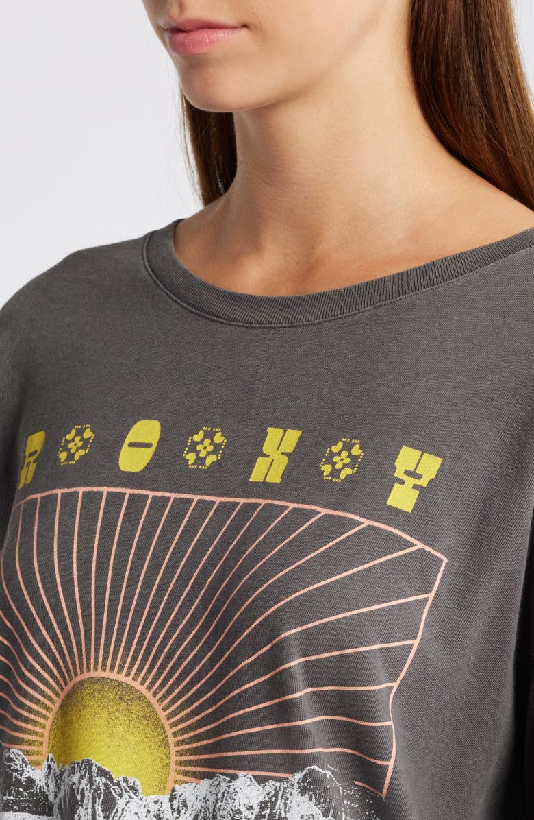 Roxy Paradise Peaks Cotton Graphic T-Shirt, Alternate, color, Phantom