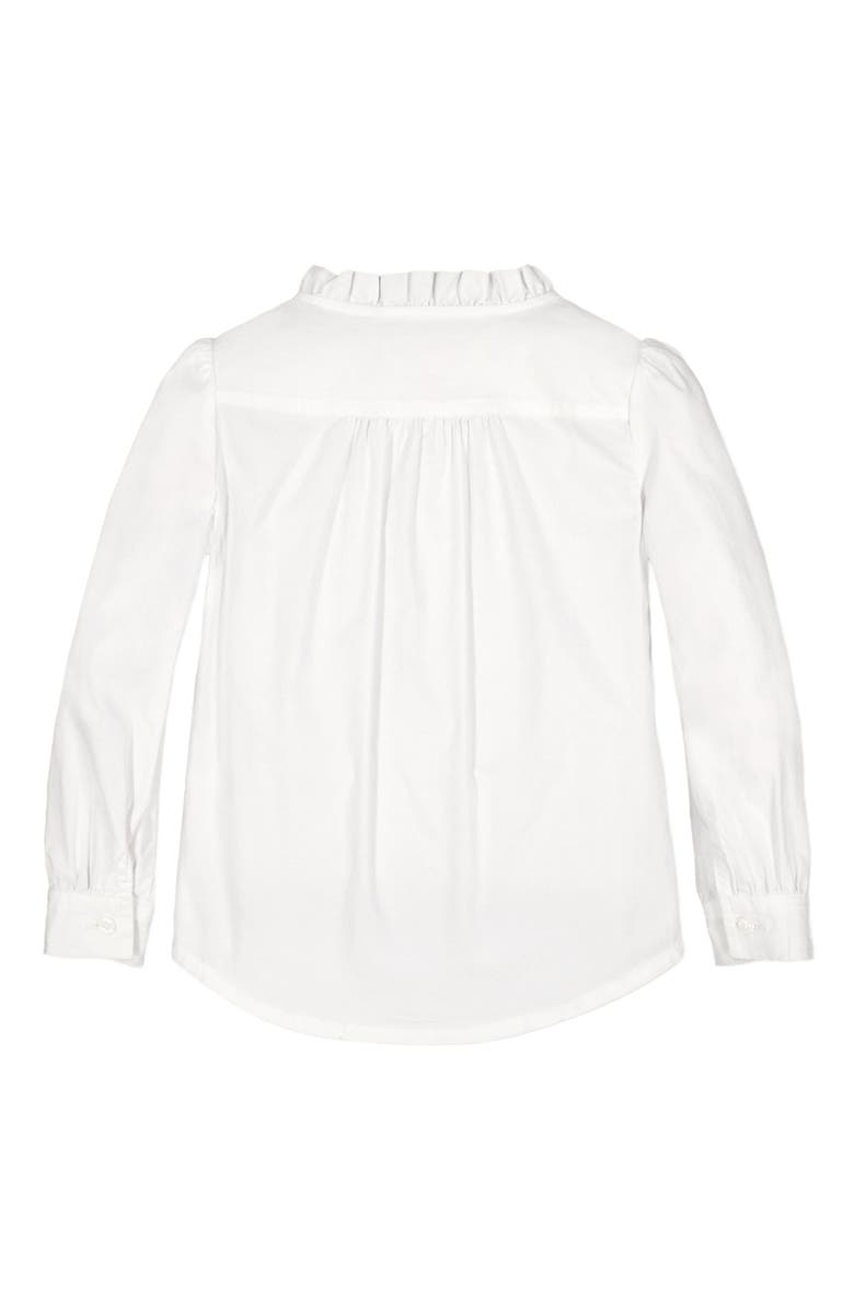 Hope & Henry Baby Girls' Organic Pintuck Button Down Blouse, Infant, Alternate, color, White