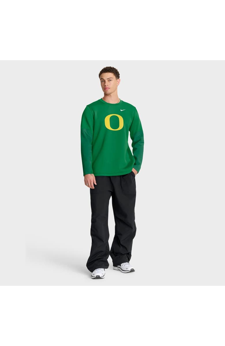 Nike Men's Nike Green Oregon Ducks 2025 Sideline Coach Performance Long Sleeve T-Shirt, Alternate, color, Green