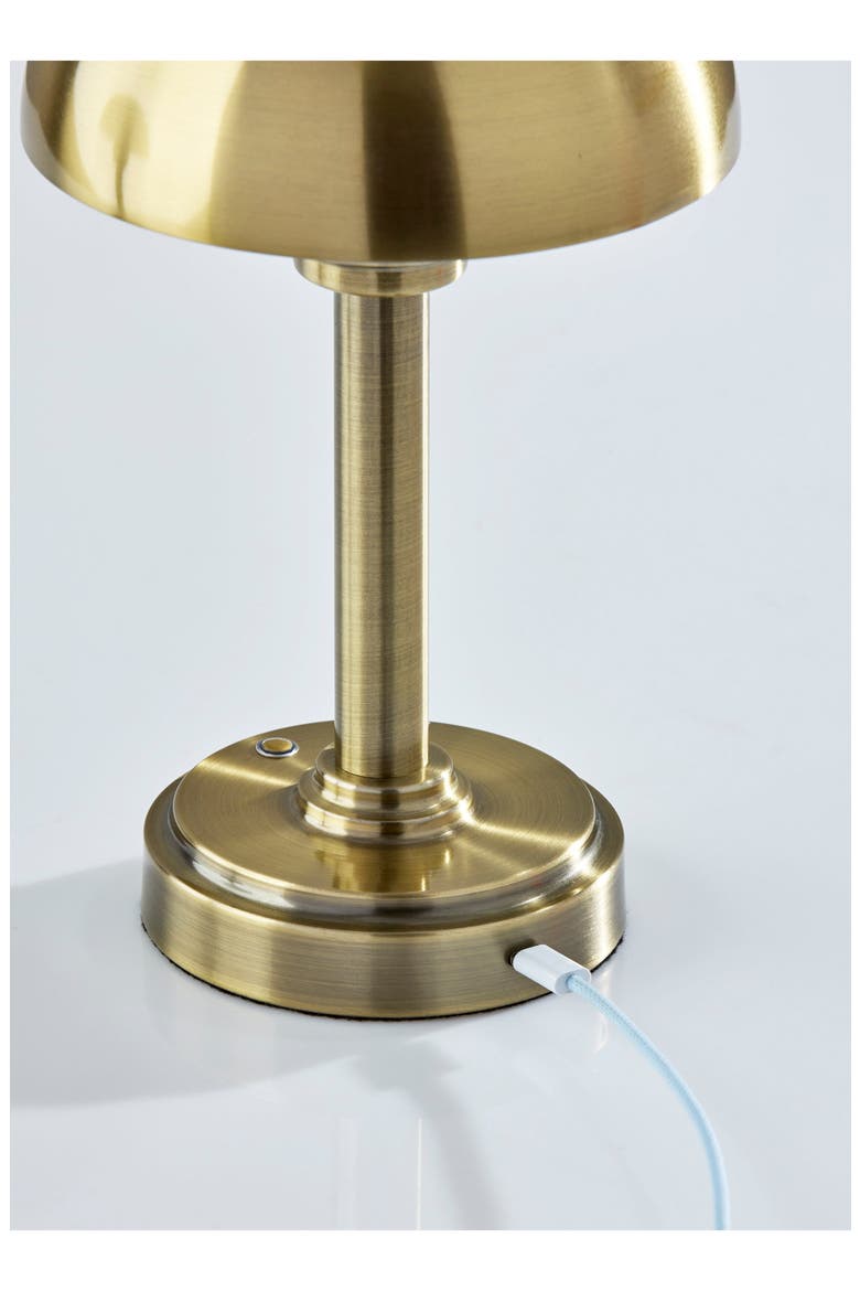 Ollie LED Cordless Table Lamp, Alternate, color, ANTIQUE BRASS
