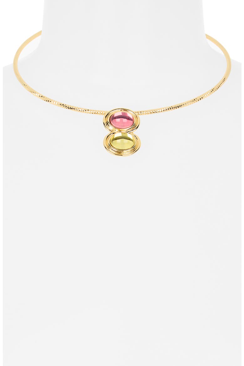 Violet Pendant Necklace, Alternate, color, GOLD