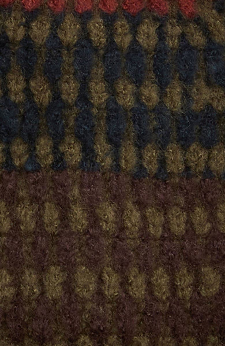 Barbour Harray Beanie, Alternate, color, Olive/ Fired Brick