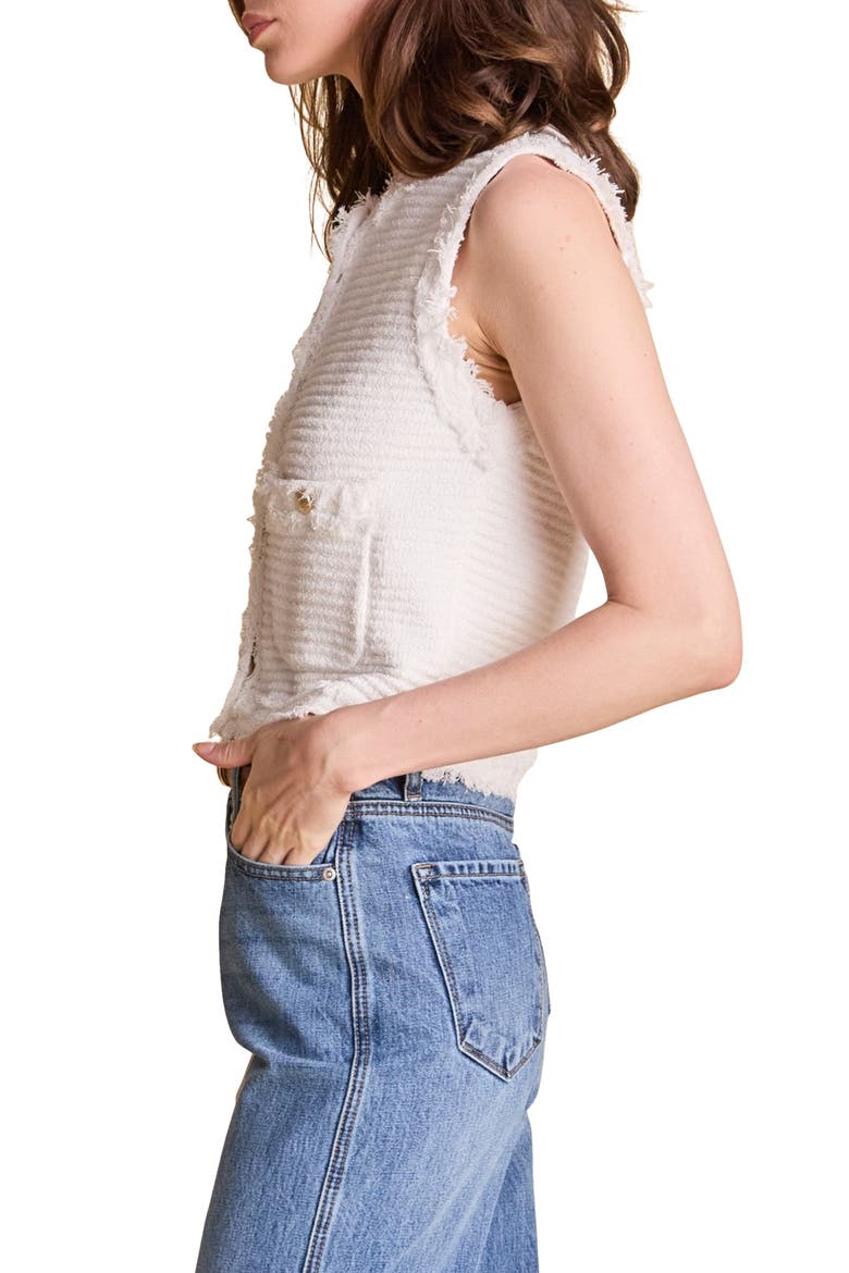 トップス eaphi FRINGE KNIT VEST Fringe Detail Knit Vest (Women) | Nordstrom