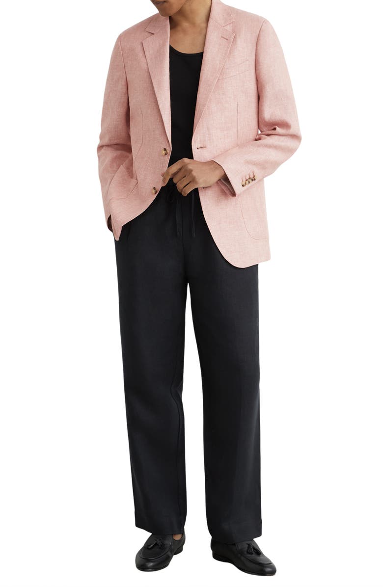 Reiss Atlantic Linen Sport Coat, Alternate, color, Plum Pink