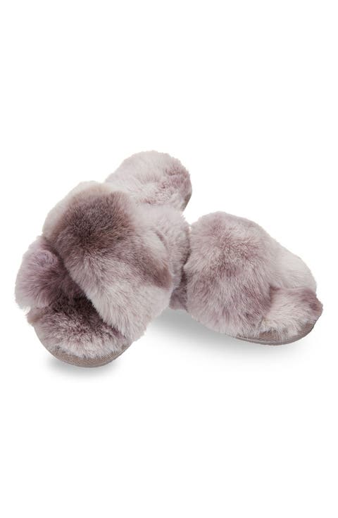 The Josephine Faux Fur Scuff Slipper (Women)