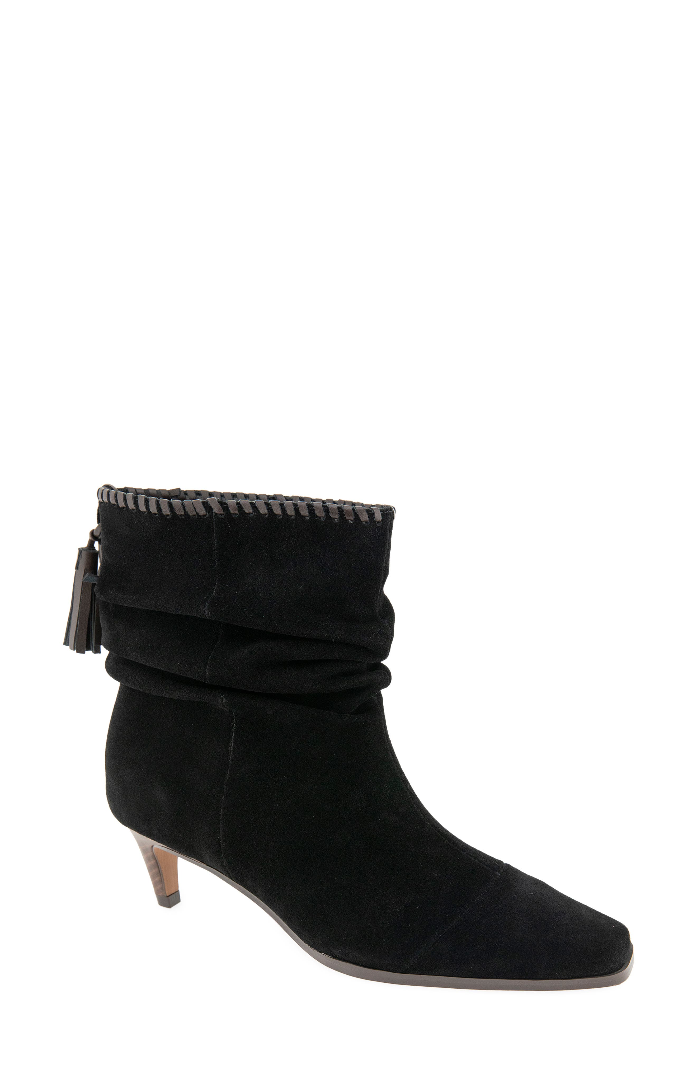 Splendid Jose Cap Toe Slouch Bootie, Main, color, Black