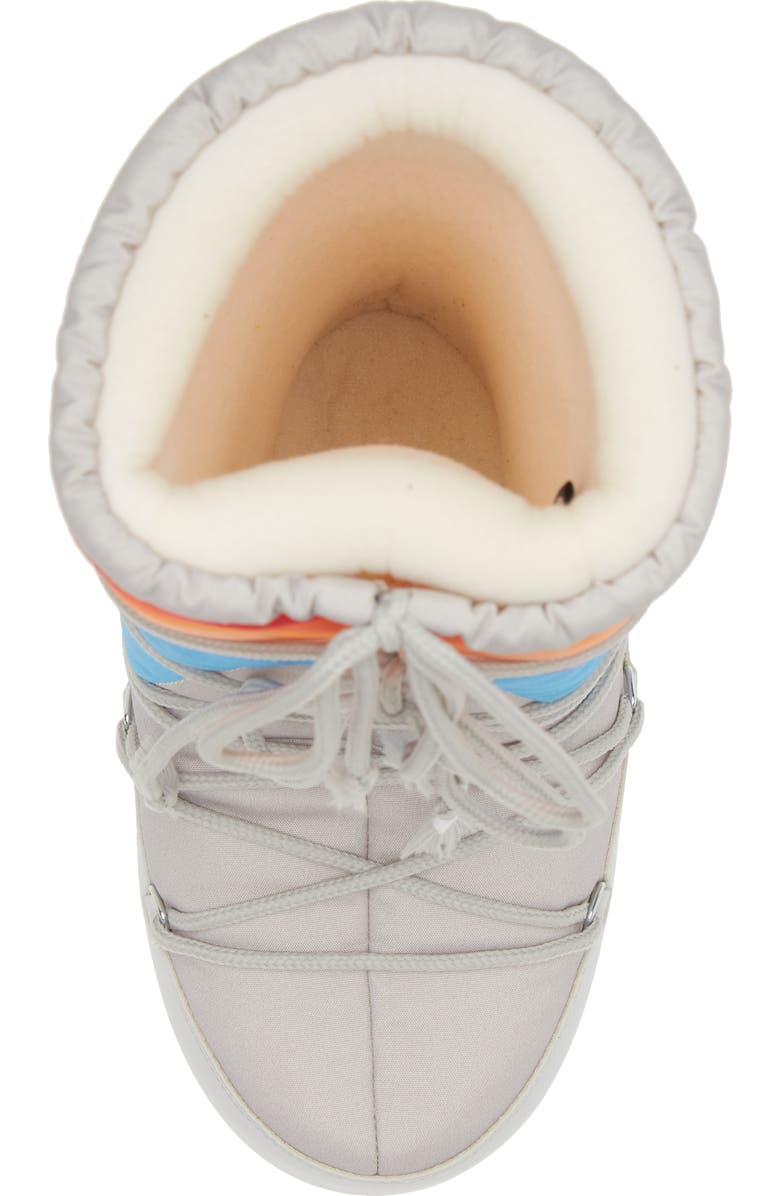 Moon Boot<sup>®</sup> Kids' Rainbow Print Icon Water Repellent Moon Boot<sup>®</sup>, Alternate, color,
