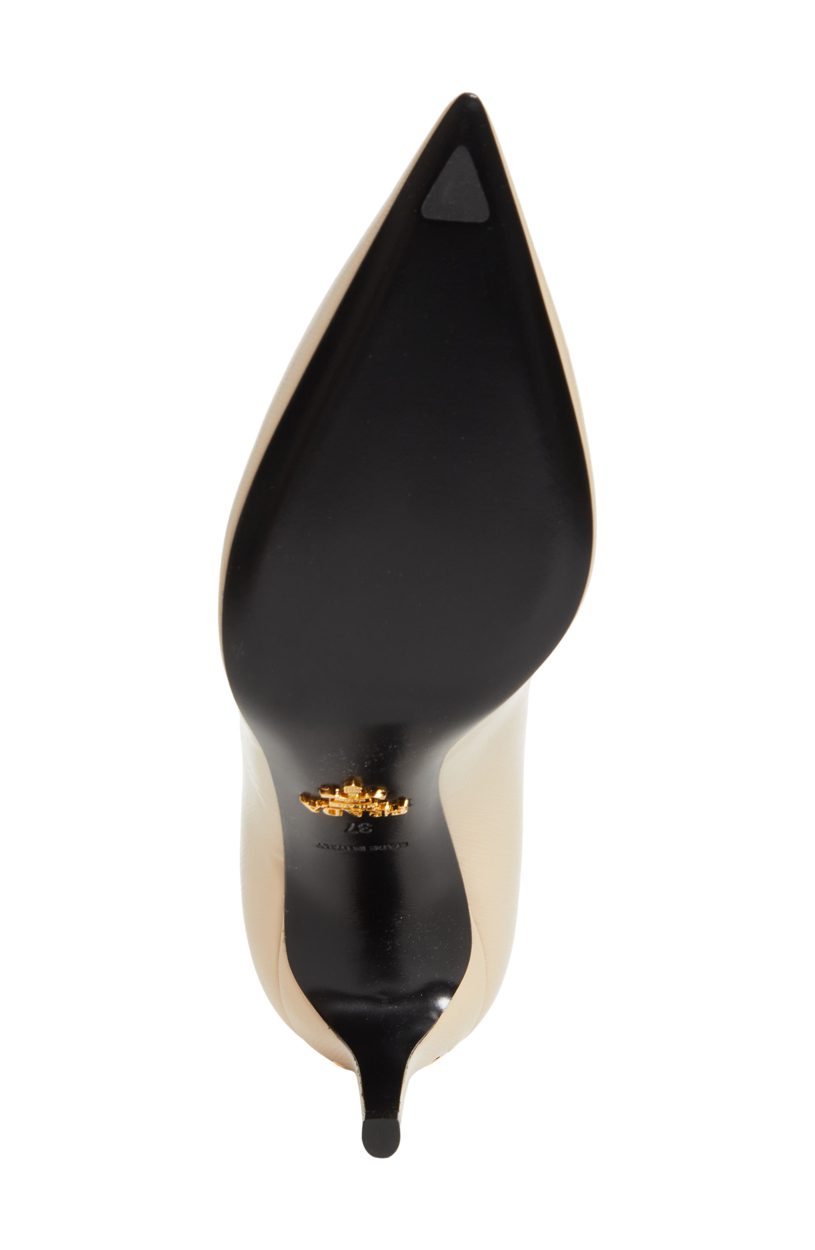 Saffiano Leather Pump, Alternate, color, TRAVERTINO