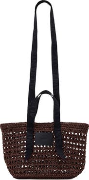 AllSaints Mini Celayne Straw Tote