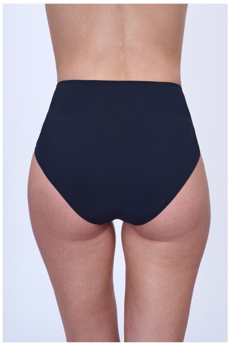 Monte Carlo High Waist Bottom With Button Details, Alternate, color, Black