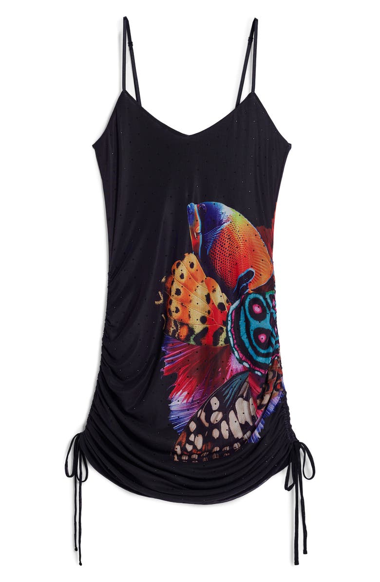 Desigual Aquatic Print Minidress, Alternate, color, 