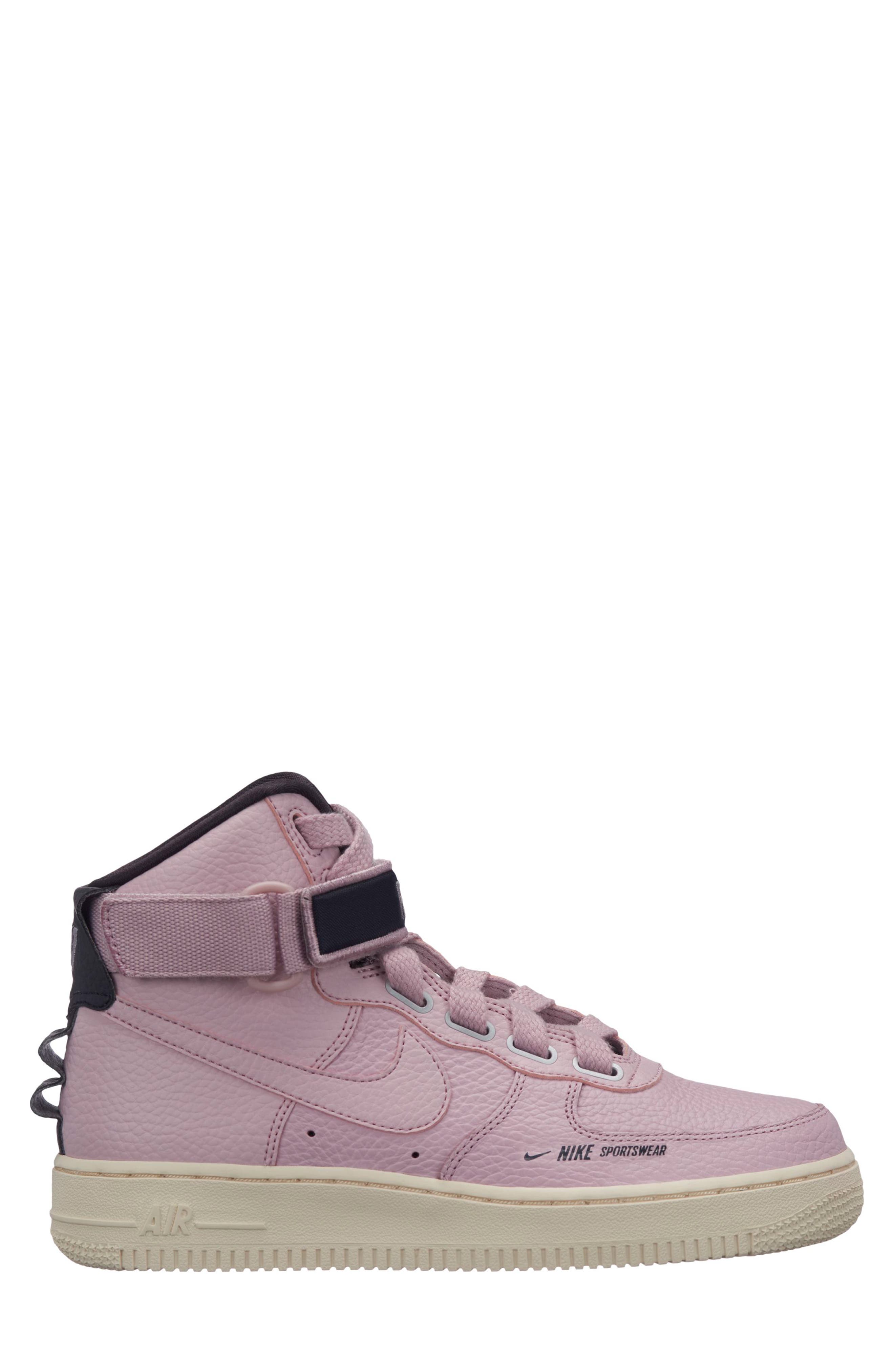Air Force 1 High Utility Sneaker, Main, color, PLUM CHALK/ OIL GREY/ CREAM
