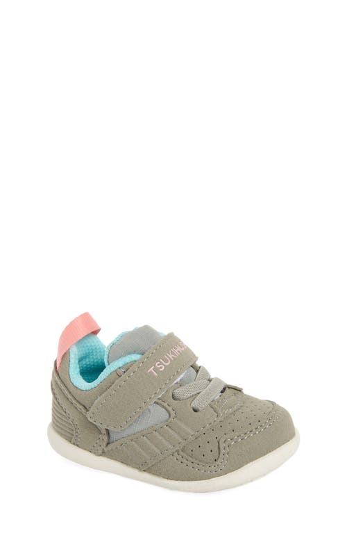Tsukihoshi Racer Washable Sneaker in Gray/Pink  product