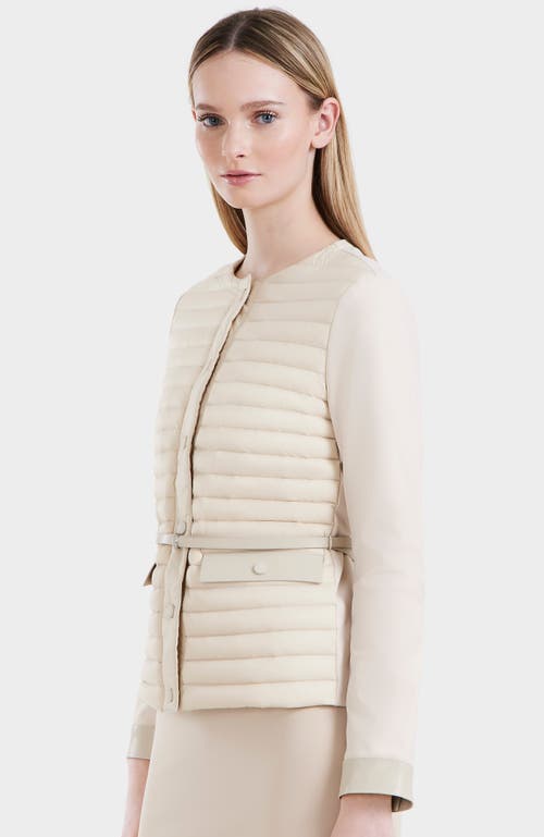 Rudsak Light Down Combo Jacket In Vanilla