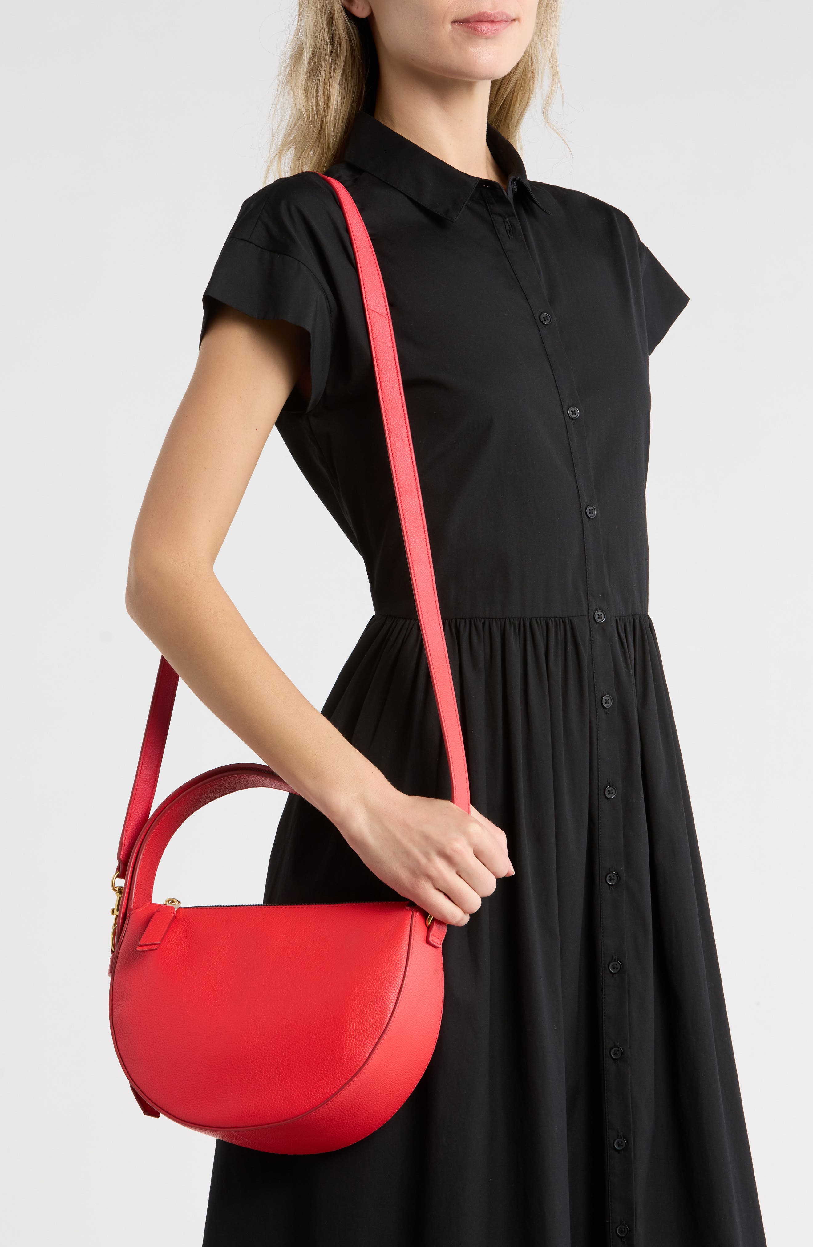 Karla Shoulder Bag, Alternate, color, POPPY