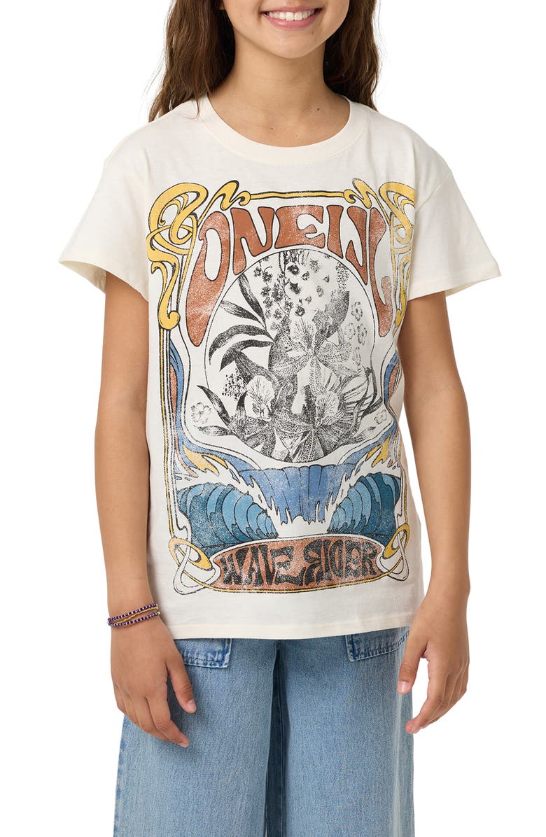 O'Neill Kids' Wave Rider Cotton Oversize Graphic T-Shirt, Main, color, 