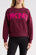 DKNY Exploded Flocked Logo Blouson Sweatshirt
