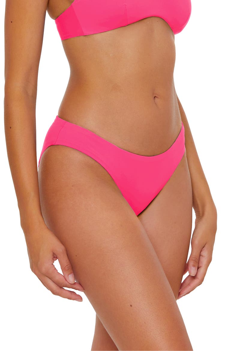 Reversible Hipster Bikini Bottoms, Alternate, color, PUNCH/ CORAL ROSE