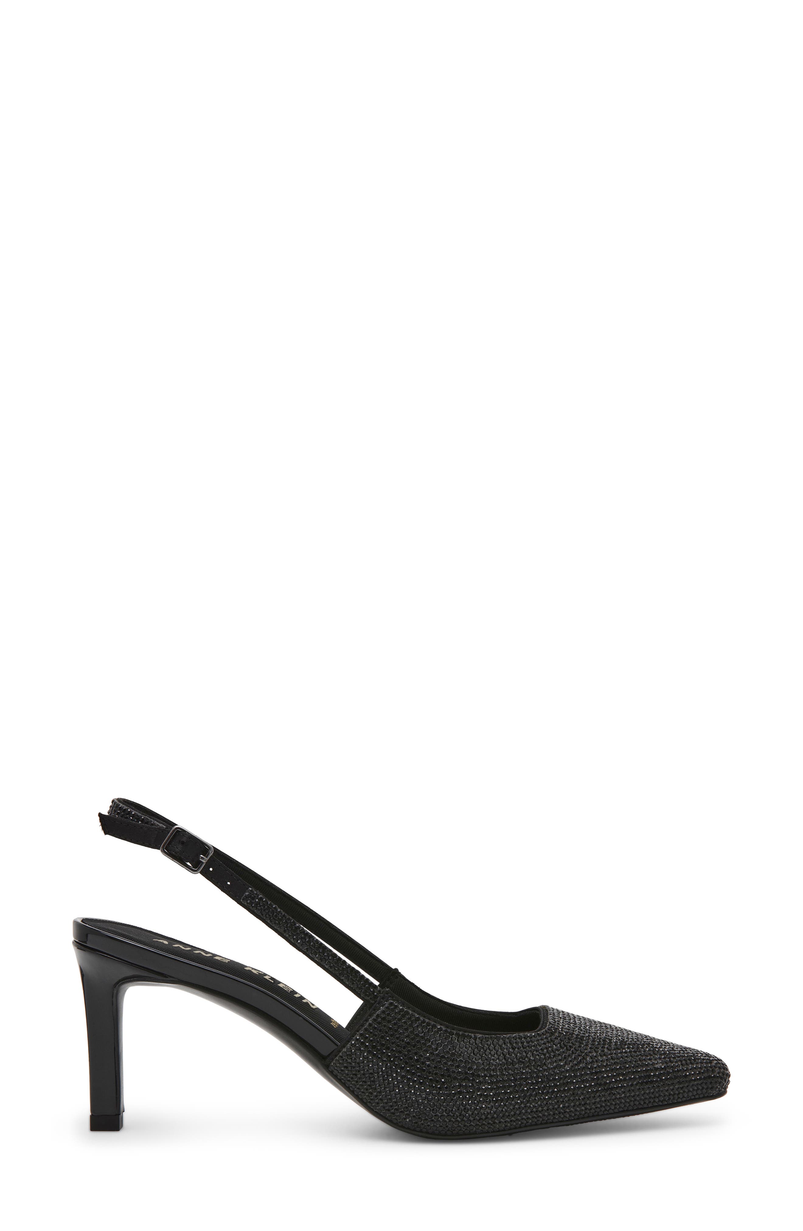 Anne Klein Rosel Slingback Pump, Alternate, color, Black Crystal