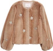 Cinq à Sept Benson Mixed Star Faux Fur Coat