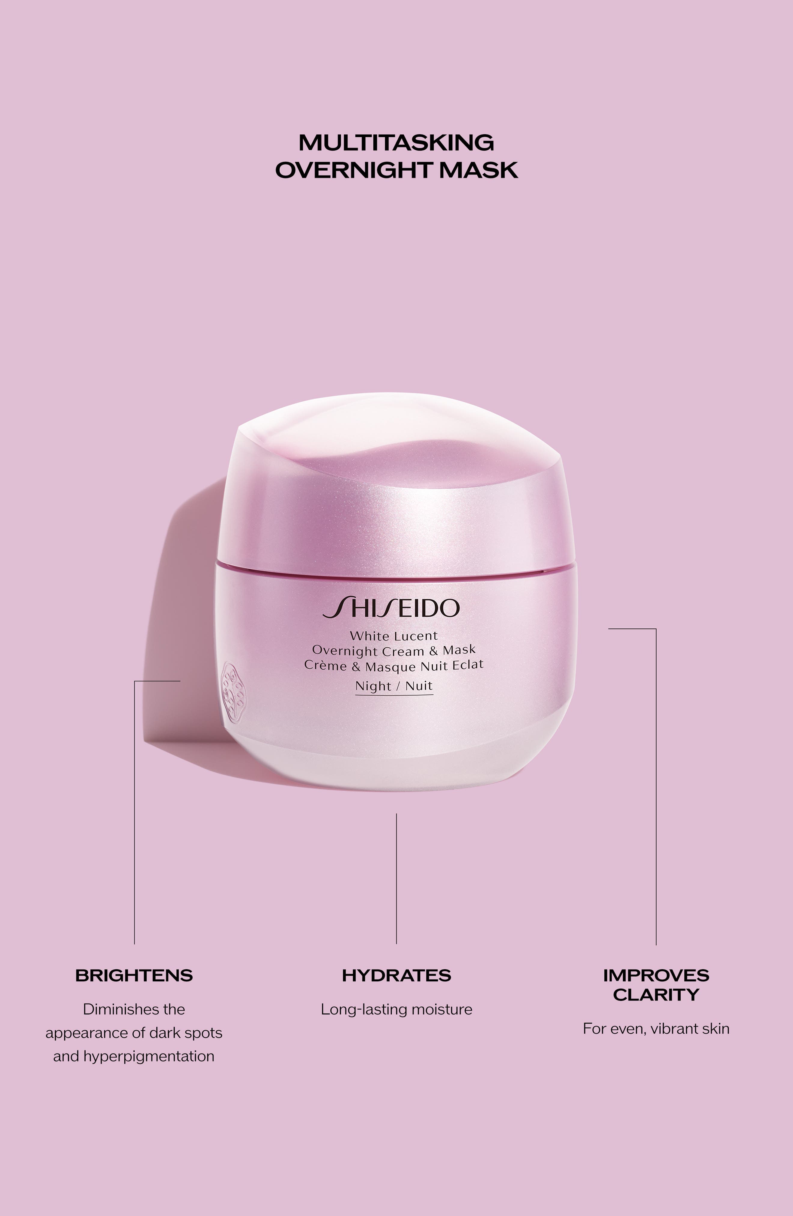 Shiseido White Lucent Overnight Cream & Mask (Women) | Nordstrom